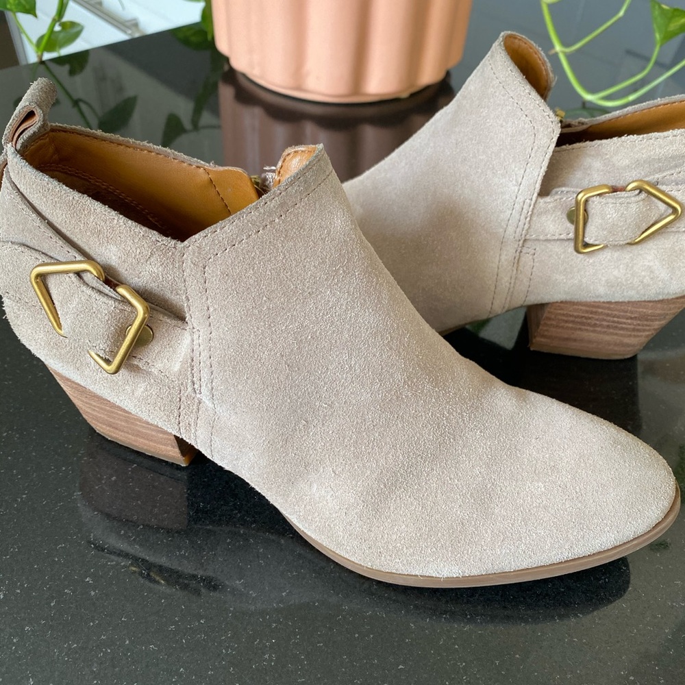 Franco Sarto Grey Dylann Booties